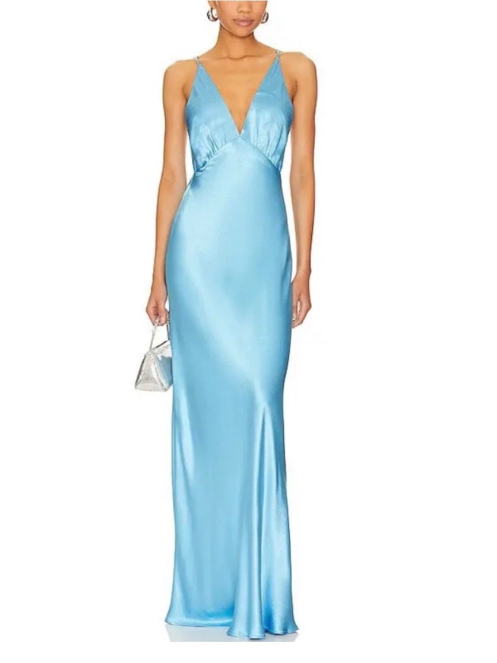 Bec + Bridge Lorelai V Maxi Dress in Tropez Blue